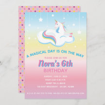 Unicorn Dream Birthday Invitation