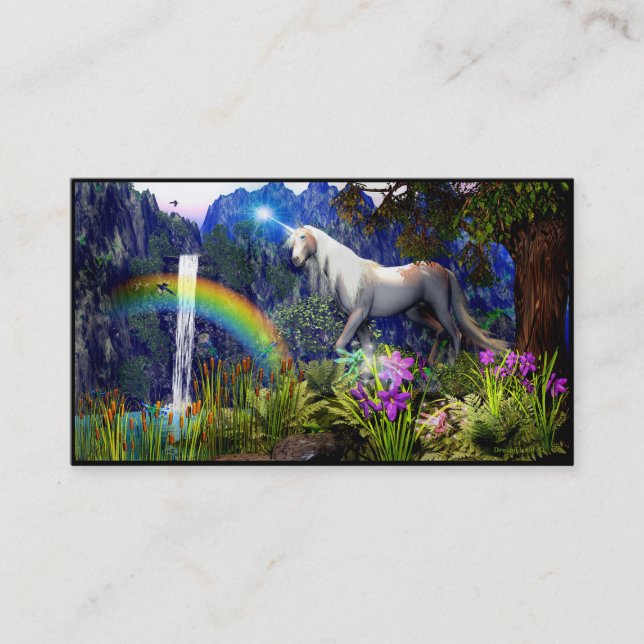 Unicorn Dream Business Cards By DreamFlame 5D (Front)