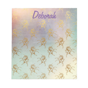 Unicorn Dream Girly Notepad