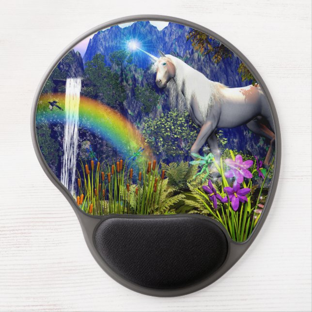 Unicorn Dream Mousepad By DreamFlame 5D Gel Mouse Mat (Front)
