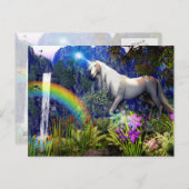 Unicorn Dream Postcard By DreamFlame 5D (Front/Back)