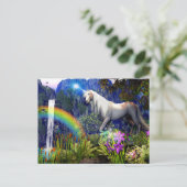 Unicorn Dream Postcard By DreamFlame 5D (Standing Front)