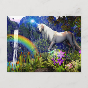 Unicorn Dream Postcard By DreamFlame 5D