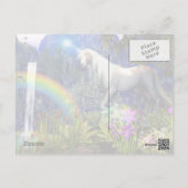 Unicorn Dream Postcard By DreamFlame 5D (Back)