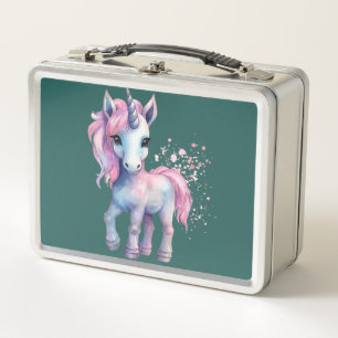 Unicorn Dreams: Back-to-School Metal Lunch Box