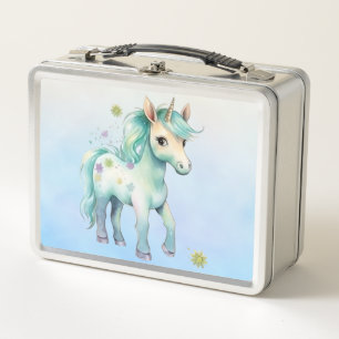Unicorn Dreams: Back-to-School Metal Lunch Box