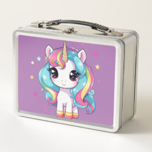 Unicorn Dreams: Back-to-School  Metal Lunch Box