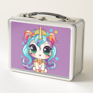 Unicorn Dreams: Back-to-School  Metal Lunch Box