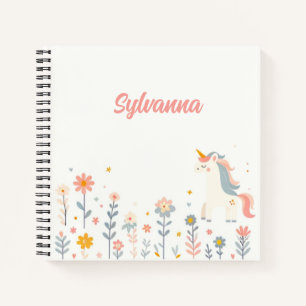 Unicorn Dreams & Flowery Schemes Notebook