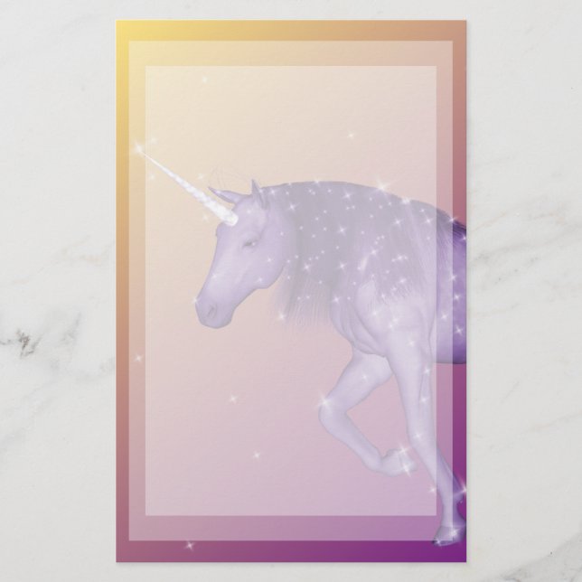 Unicorn Dreams Stationery (Front)