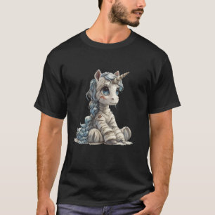 Unicorn Dressed As Mummy - Unicorn Halloween T-Shirt