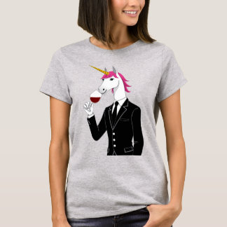 Unicorn Drinking Wine TShirt