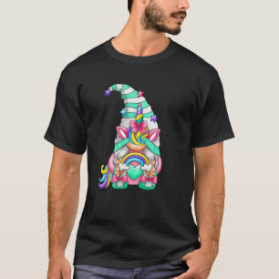 Unicorn Easter Gnome Spring Easter Bunny Pun Women T-Shirt