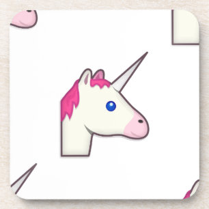 unicorn emoji coaster
