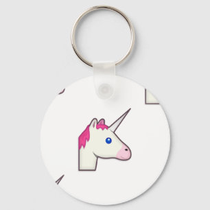 unicorn emoji key ring