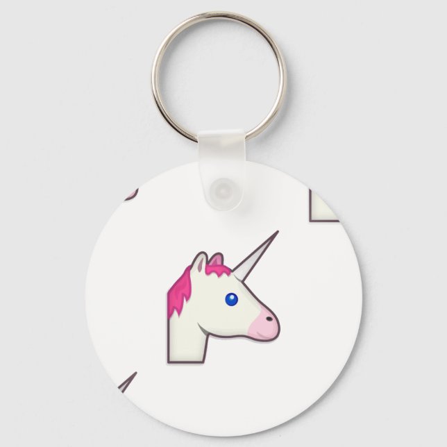 unicorn emoji key ring (Front)