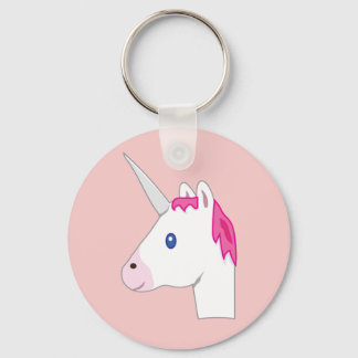 Unicorn emoji key ring