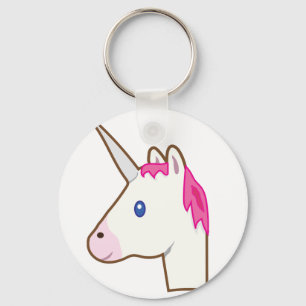 Unicorn emoji key ring