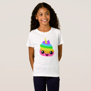 Unicorn Emoji Poop T-Shirt