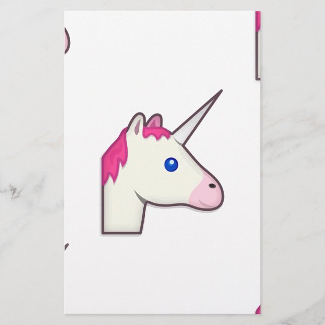unicorn emoji stationery (Front)