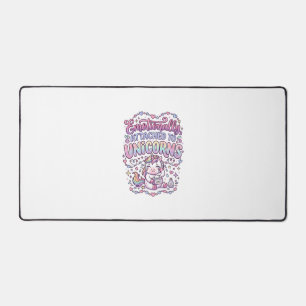 Unicorn Emotionally Attached to Unicorns Original Desk Mat