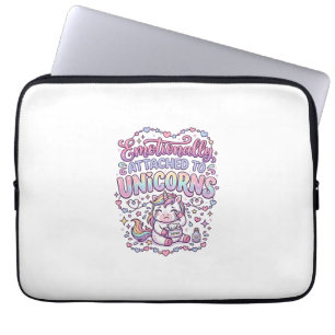 Unicorn Emotionally Attached to Unicorns Original Laptop Sleeve