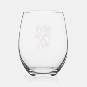 Unicorn Emotionally Attached to Unicorns Original  Stemless Wine Glass