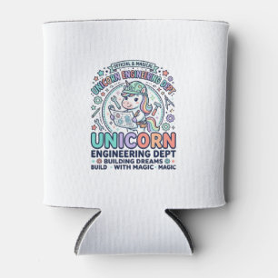 Unicorn Engineering Dept Bold Typography T-Shirt D Can Cooler