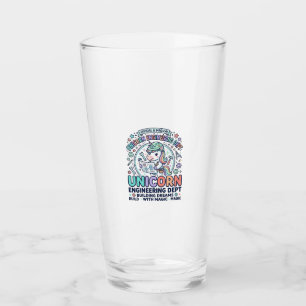 Unicorn Engineering Dept Bold Typography T-Shirt D Glass