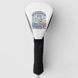 Unicorn Engineering Dept Bold Typography T-Shirt D Golf Head Cover