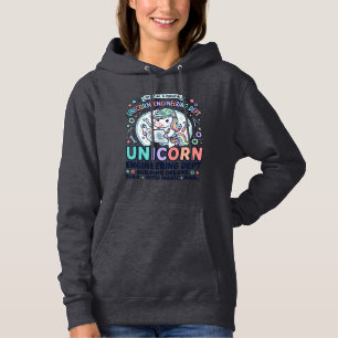 Unicorn Engineering Dept Bold Typography T-Shirt D Hoodie