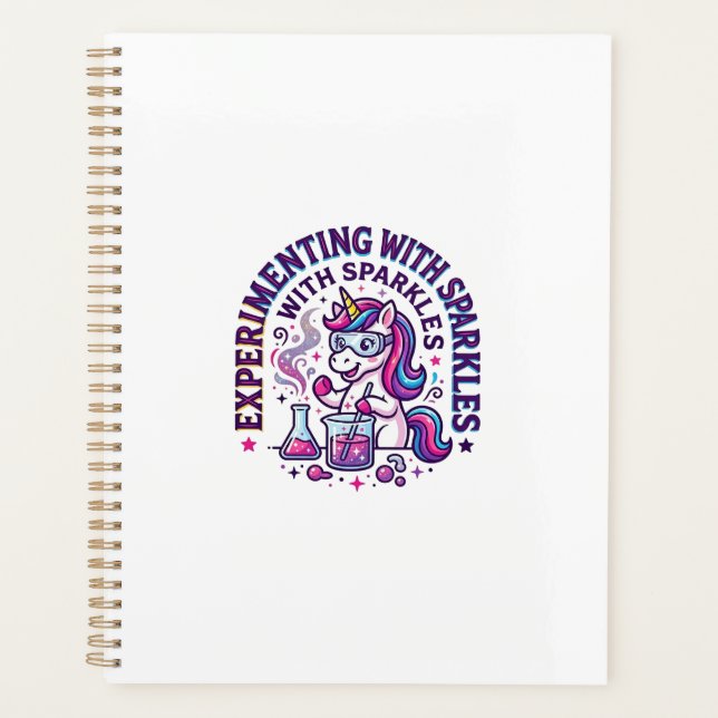Unicorn Experimenting with Sparkles Commercial Cut Planner (Front)