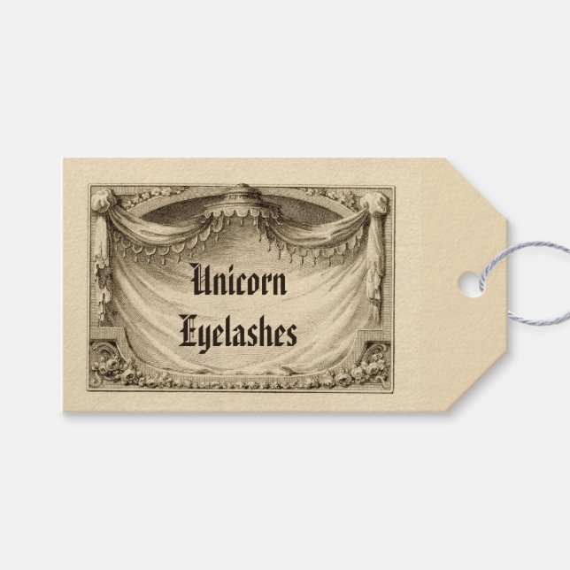 Unicorn Eyelashes Ingredients Label for Apothecary (Front (Horizontal))
