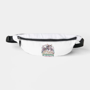 Unicorn Fa La La La Fabulous White Background Cute Bum Bags