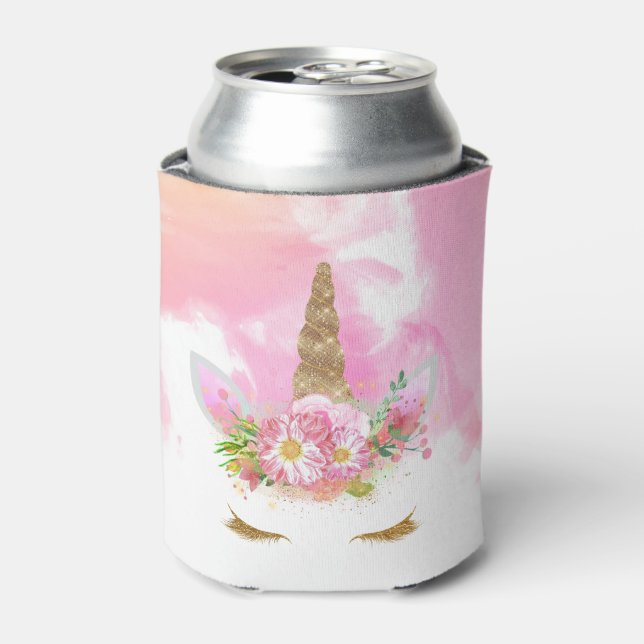 Unicorn Face Can Cooler (Can Front)