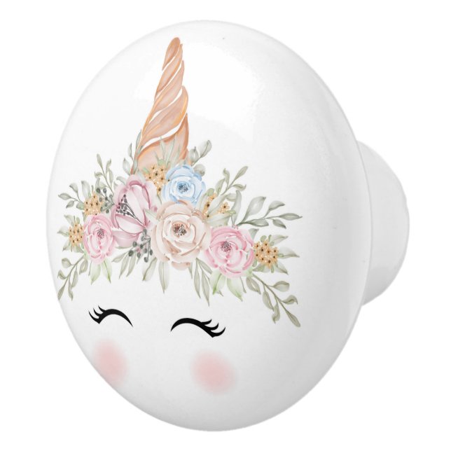 Unicorn face Ceramic Pull (Right)