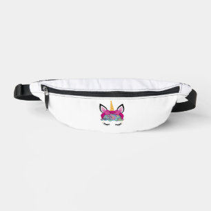 Unicorn Face Costume Magical Birthday Gift for Gir Bum Bags