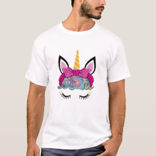 Unicorn Face Costume Magical Birthday Gift for Gir T-Shirt