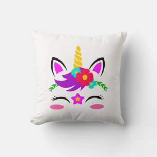 Unicorn Face Cushion