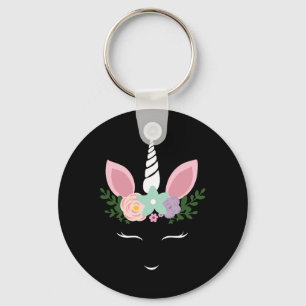 Unicorn Face Eyelashes Halloween Costume With Flow Key Ring