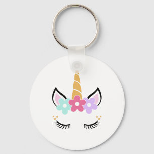 Unicorn Face Keychain