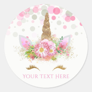 Unicorn Face Stickers