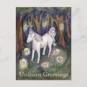 Unicorn Fairy Greeting Customised Postcards