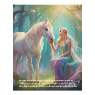 Unicorn Fairy Poster