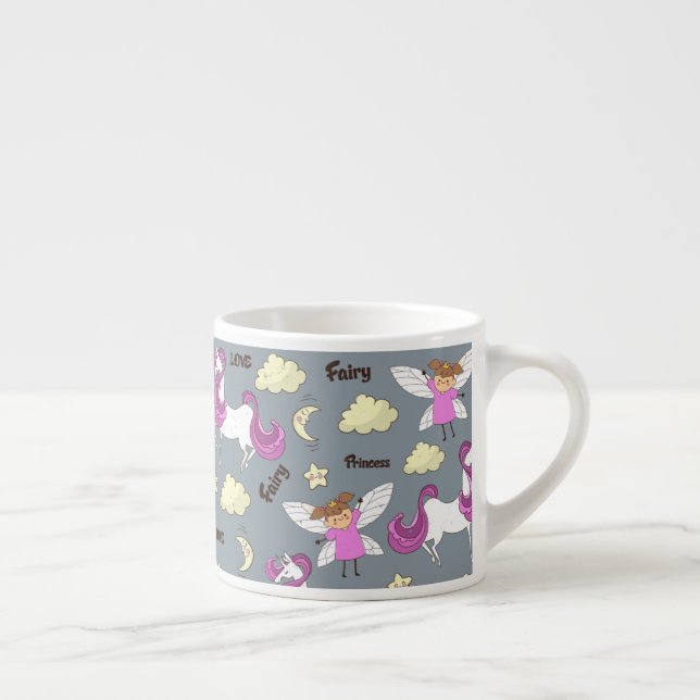 Unicorn Fairy Princess Kid-size Mug (Right)