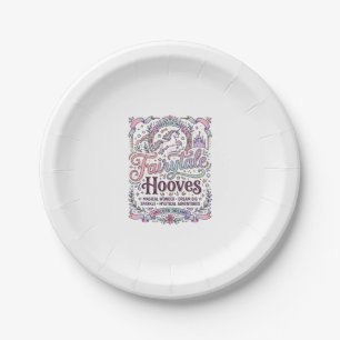 Unicorn Fairytale Hooves Original Merch Design_1 Paper Plate