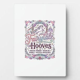 Unicorn Fairytale Hooves Original Merch Design_1 Plaque