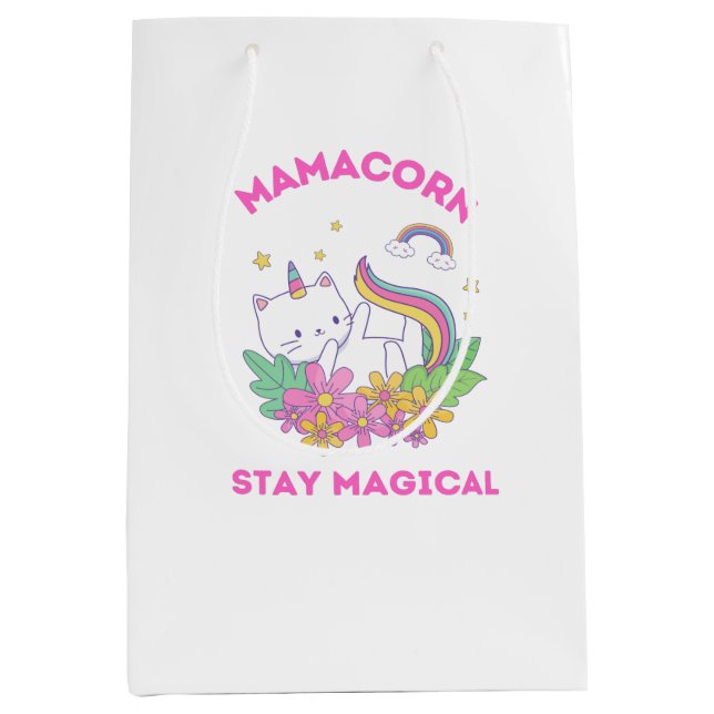 Unicorn Fan Club Magical    Medium Gift Bag (Front)