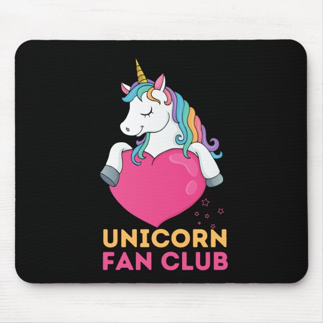 Unicorn Fan Club    Mouse Mat (Front)