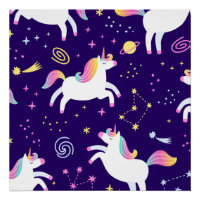 Unicorn Fan Club pattern Cute   